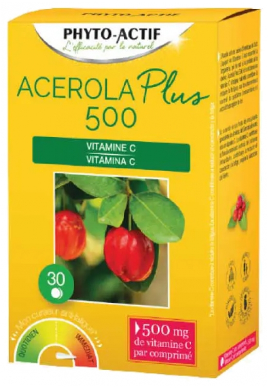 Laboratoire Phyto-Activ Acerola Plus 500 30 Tabletten