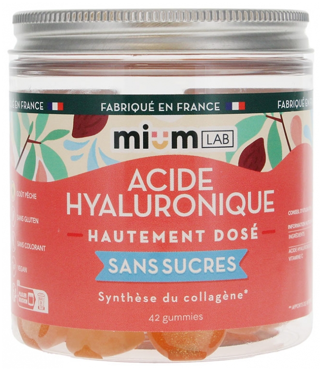 Mium Lab Hochdosierte Hyaluronsäure Ohne Zucker 42 Gummies