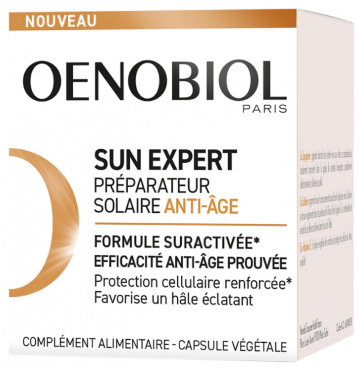 Oenobiol Sun Expert Preparator Sonne Anti-Aging 30 Kapseln