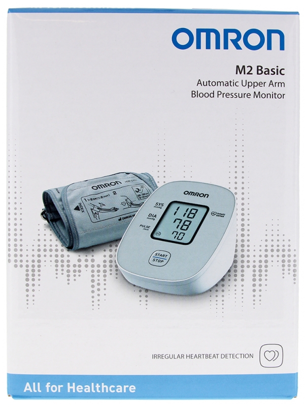 Omron M2 Basic Automatisches Elektronisches Manschetten-Blutdruckmessgerät