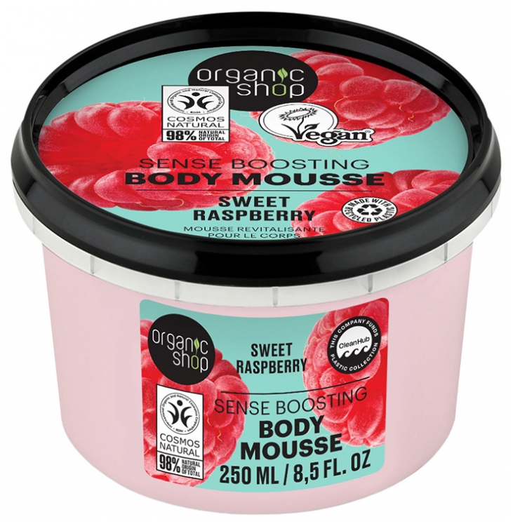 Organic Shop Body Revitalisierender Körperschaum Himbeere 250 ml