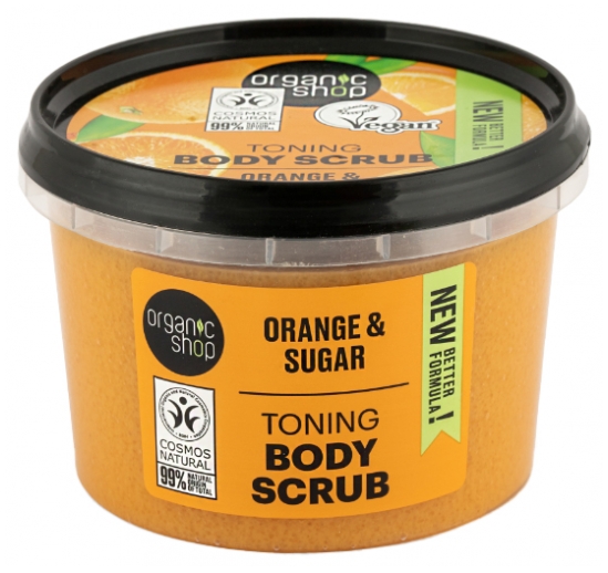 Organic Shop Body Scrub Belebendes Körperpeeling Orangenöl 250 ml