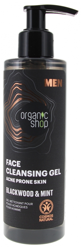 Organic Shop Men Reinigungsgel Für Akneanfällige Haut 200 ml