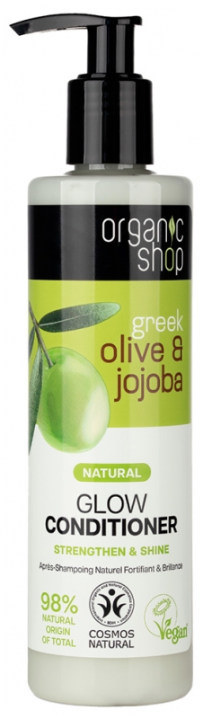 Organic Shop Natürliche Haarspülung Kräftigung und Glanz Olive und Jojoba 280 ml