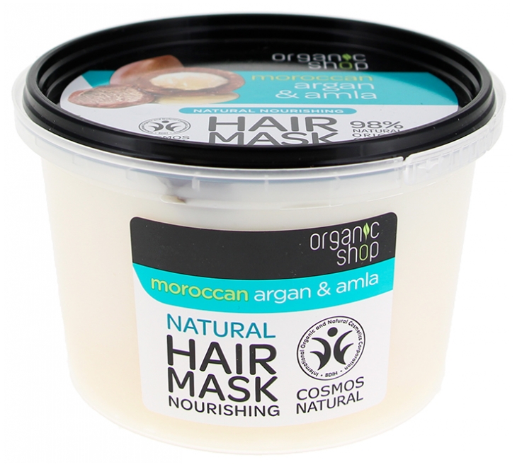 Organic Shop Natürliche Nährende Haarmaske Argan & Amla 250 ml