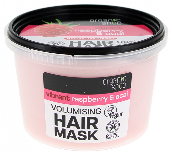 Organic Shop Natürliche Volumen-Haarmaske Himbeere & Acai 250 ml