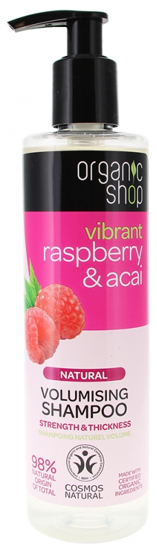 Organic Shop Natürliches Volumen Shampoo Himbeere & Acai 280 ml