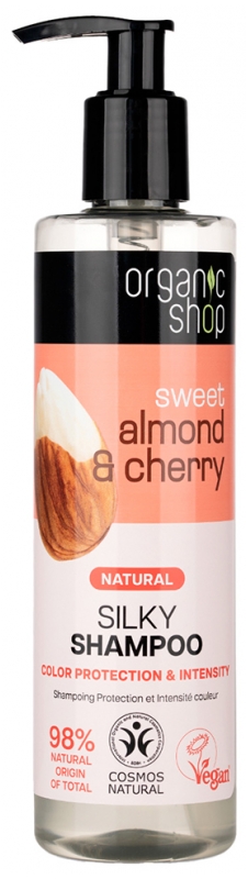 Organic Shop Shampoo Schutz und Intensität Farbe Mandel und Kirsche 280 ml