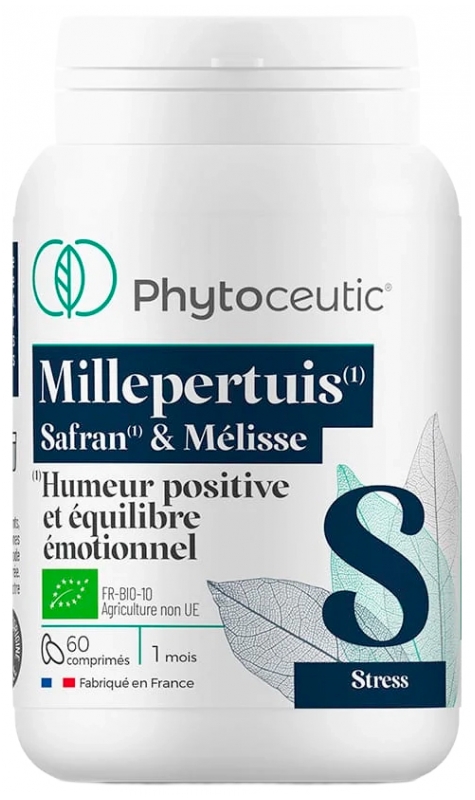 Phytoceutic Johanniskraut Safran und Melissa Bio 60 Tabletten