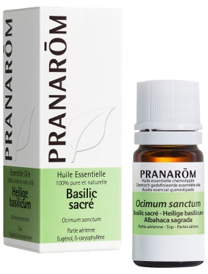 Pranarôm Ätherisches Öl Basilikum Sacred (Ocimum sanctum) 5 ml