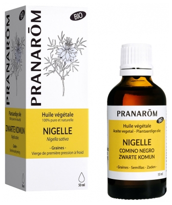 Pranarôm Pflanzliches Öl Echte Schwarzkümmel Bio 50 ml