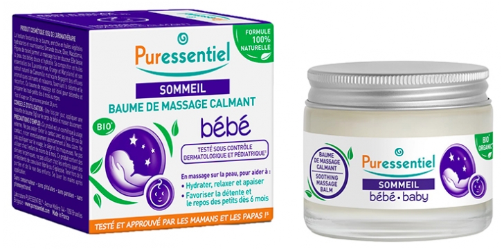 Puressentiel Entspannender Massage-Balsam Beruhigendes Baby 30 ml