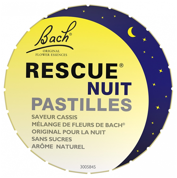 Rescue Bach Nuit Pastillen Schwarze Johannisbeere Geschmack 50 g