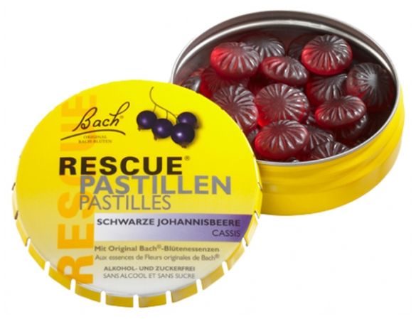 Rescue Bach Pastillen Schwarze Johannisbeere Geschmack 50 g