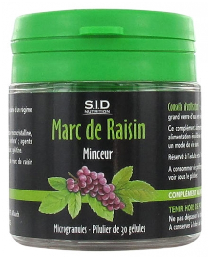 S.I.D Nutrition Minceur Marc de Raisin 30 Kapseln