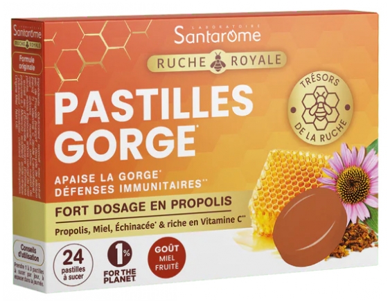 Santarome Bienenstock Royale Halspastillen 24 Stück