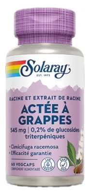 Solaray Actée à Grappes 60 Kapselpflanzen