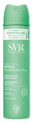 SVR Spiralförmiges Pflanzenspray Deodorant Anti-Feuchtigkeit 48H 75 ml