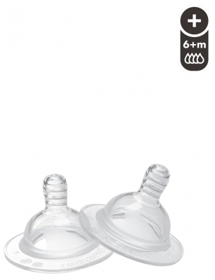 Twistshake 2 Anti-Colic Sauger mit Flussrate XL 6 Monate und älter