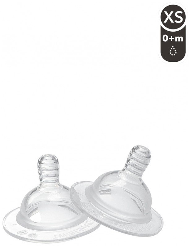 Twistshake 2 Anti-Kolik Sauger mit Flussrate XS 0 Monate und +