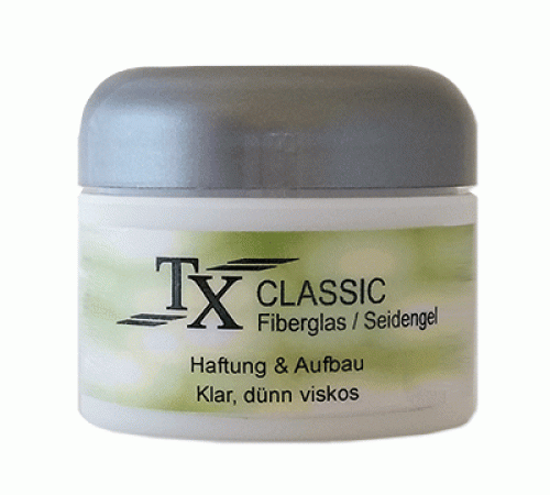 TX CLASSIC Fiberglas - Seidengel klar - dünn viskos - Haftung und Aufbau