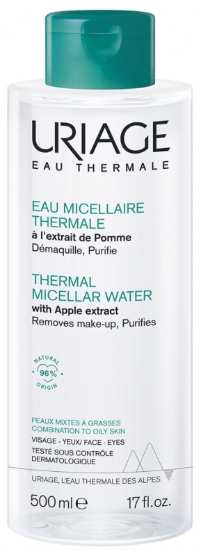Uriage Eau Mizellen- Thermale Hauttypen Gemischte à Fettige 500 ml