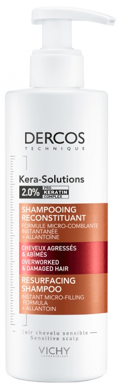Vichy Dercos Kera Solutions Hair Restoration Shampoo Aggressed & Damaged Hair 250 ml