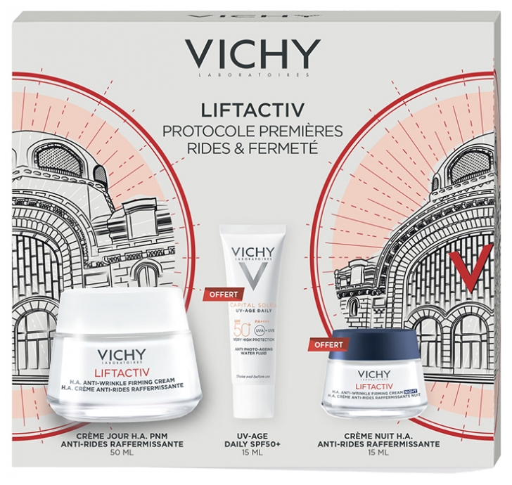 Vichy LiftActiv H.A. Straffende Anti-Falten-Creme 50 ml + 2 Pflegeprodukte Geschenkt