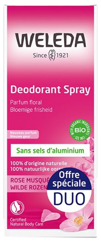 Weleda Hagebutten-Deodorant Pack von 2 x 100 ml