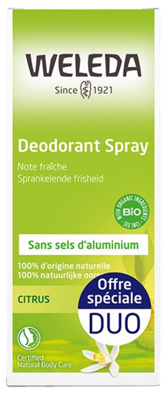 Weleda Zitrus Deodorant Pack von 2 x 100 ml