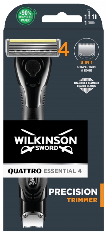 Wilkinson Quattro Essential 4 Rasierer Präzisionstrimmer